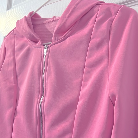 SHEIN Essnce Zip Up Crop Hoodie & Sweatpants 2 Pcs! - Picture 4 of 7